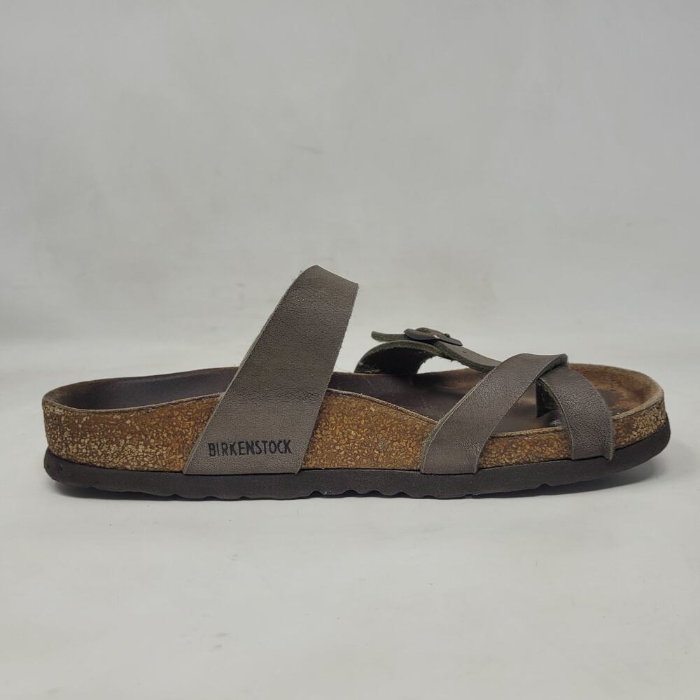 Birkenstock Sandals EU36 US5 Mayari Birko-Flor Mocha Brown Slides Slip On - Picture 5 of 11
